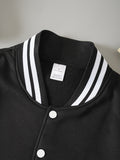 vlovelaw  Preppy Classic Varsity Jacket, Long Sleeve Casual Jacket For Spring & Fall, Women's Clothing
