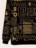vlovelaw  vlovelaw  Irregular Pattern Print Hoodie, Cool Hoodies For Men, Men's Casual Graphic Design Pullover Hooded Sweatshirt With Kangaroo Pocket Streetwear For Winter Fall, As Gifts