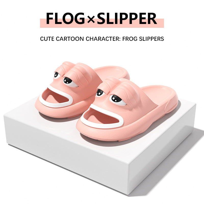 VLOVELAW [Source Factory] Cross-Border Frog Slippers Summer Boys and Girls Special Internet Celebrity Foreign Trade Eva Sandals