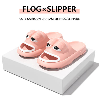 VLOVELAW [Source Factory] Cross-Border Frog Slippers Summer Boys and Girls Special Internet Celebrity Foreign Trade Eva Sandals