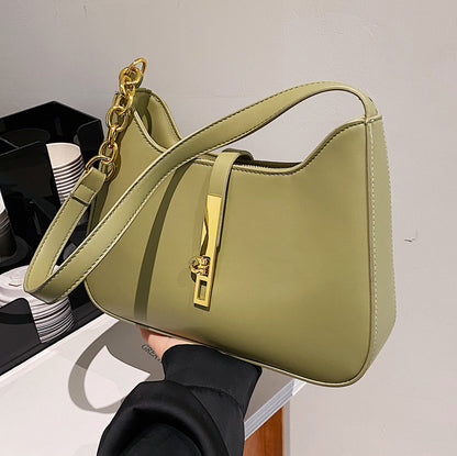 vlovelaw Cross-Border Bags Soft Leather Bag Women's  New Versatile Fashion Underarm Bag Advanced Texture Women's Shoulder Bag