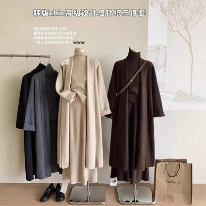 VLOVELAW Customized samples look at the pictures and proofs, and customized knitted sweaters and sweaters three-piece set. Hot trade and domestic sales orders