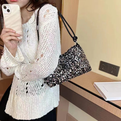 VLOVELAW New Fashion Women's Bag Shoulder Bag Messenger Bag Underarm Bag Sequin Bag Cross-Border Product Hot Sale