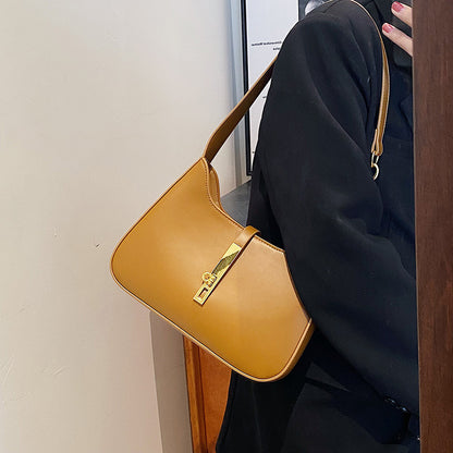 vlovelaw Cross-Border Bags Soft Leather Bag Women's  New Versatile Fashion Underarm Bag Advanced Texture Women's Shoulder Bag