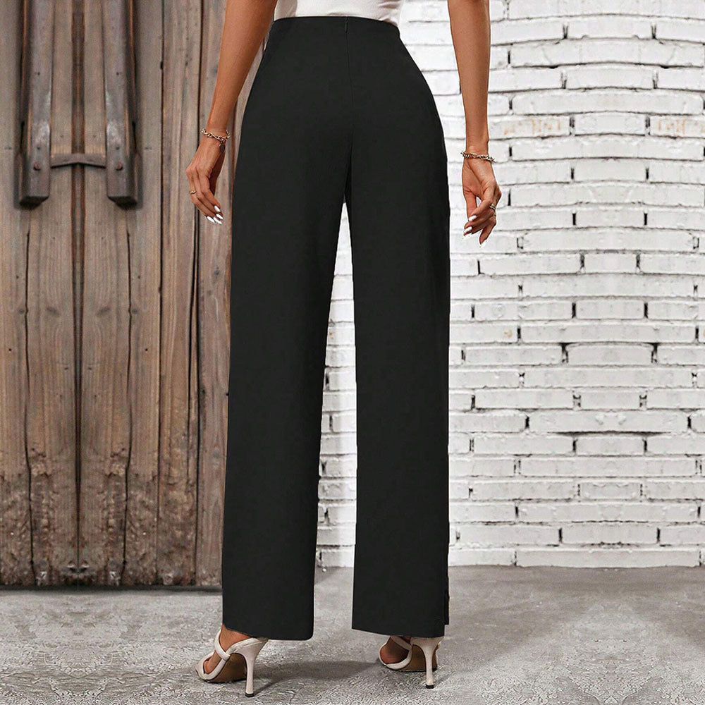 Ameson  New women's clothing versatile intellectual casual pants autumn and winter new high-waisted slim-fitting commuter pants