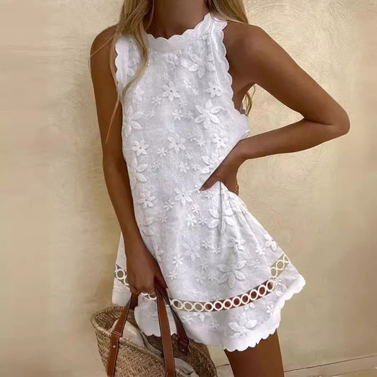 VLOVELAW Foreign Trade Cross-Border  EBay Independent Station Summer New Fashion Sleeveless Vest Dress