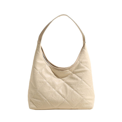 VLOVELAW 2025 Rhombus underarm bag women's large-capacity shoulder bag popular new niche design handbag commuter tote bag