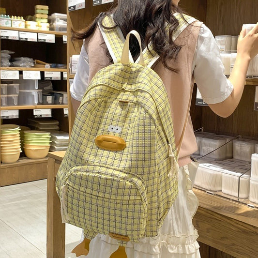 Cartoon Duck Schoolbag Girl College Student All-Match Japanese High School Student Korean Style Girl Backpack Schoolgirl Backpack