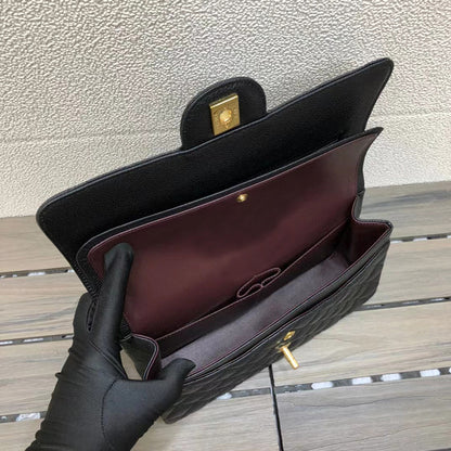 VLOVELAW High Version Classic Style 19bag Leather CF Women's Bag Mini Caviar Cowhide Chain Bag Sheepskin Square Fat Bag