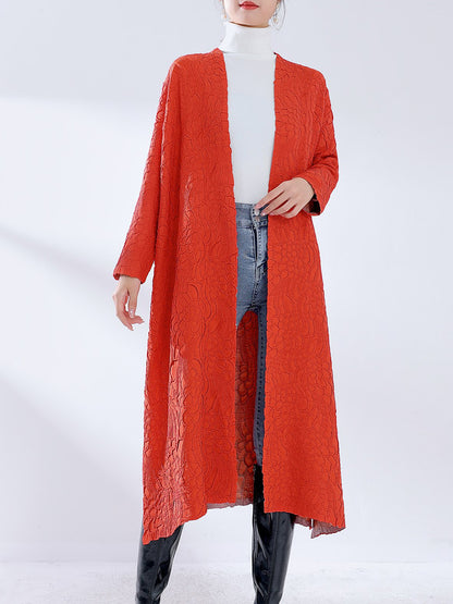 2025 New Popular trade extended trench coat women's high-end embroidery double-sided can wear Middle East robe coat women