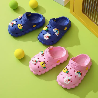 VLOVELAW Summer New Children's Sandals Casual Beach Hole Shoes Cute Cartoon Home Slippers Non-Slip Soft Bottom
