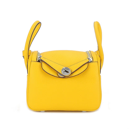 VLOVELAW 2025 popular new first-layer cowhide mini lindy bag genuine leather fashion messenger bag temperament pillow bag doctor bag