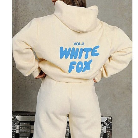 VLOVELAW 2025 New spring, autumn and winter new sweater set fashion sports LOGO long-sleeved pullover hooded sweater two pieces