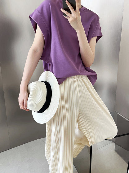 Luxi, Profile Right Angle Shoulder Short Sleeve T-Shirt Women's Summer  Loose Design Sense Bat Sleeve T-Shirt Top 2217