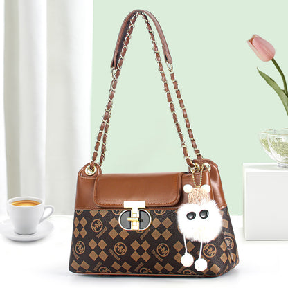 VLOVELAW 2025 Printed chain niche bag women's bag popular new mother bag versatile messenger bag women's Popular trade shoulder messenger bag