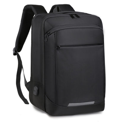 2025 Business backpack fashionable new large-capacity simple travel bag casual men's computer backpack male student schoolbag