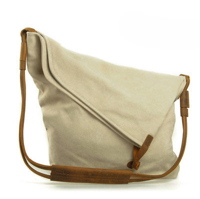 VLOVELAW 2025 Muchuan canvas women's bag shoulder bag messenger bag retro literary cloth bag trendy men's and women's canvas bag commuter