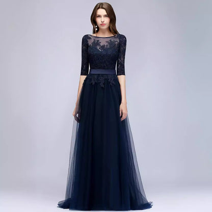 2025Banquet evening dress skirt  new host annual meeting long female elegant celebrity slim dignified atmospheric dress