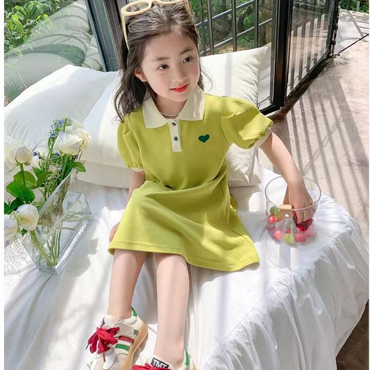 VLOVELAW Girls' Summer Dress Dress Children's Princess Dress Summer Western Style Summer Girls'  New Dress Summer Children's Clothing for Women