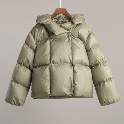 KKBOXLY 2025 cotton-padded clothes New winter women's bread clothes cotton-padded jackets trendy personalized street short hooded cotton-padded jackets