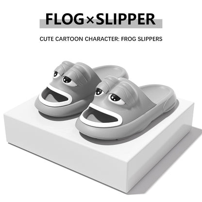 VLOVELAW [Source Factory] Cross-Border Frog Slippers Summer Boys and Girls Special Internet Celebrity Foreign Trade Eva Sandals