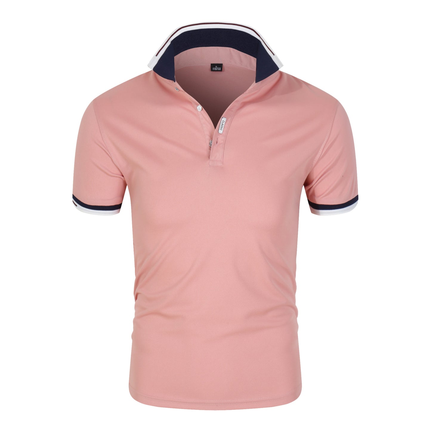 VLOVELAW 2025 Summer business men's polo shirt solid color cotton short-sleeved youth popular casual POLO shirt lapel short-sleeved T-shirt