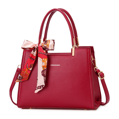 VLOVELAW 2025 Manufacturer popular new bag women's large-capacity textured wedding bag red handbag bride bag women's bag one piece delivery