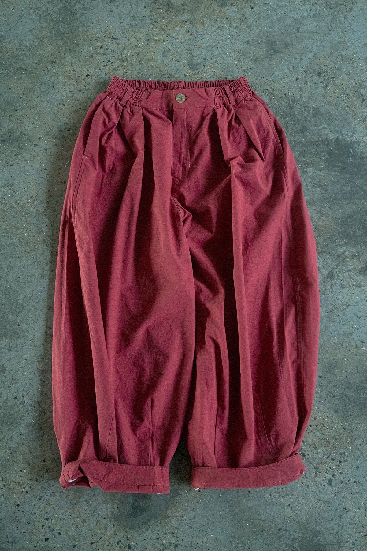 Retro literary and simple paper bloomers, retro versatile and thin casual tooling straight-leg pants K22299