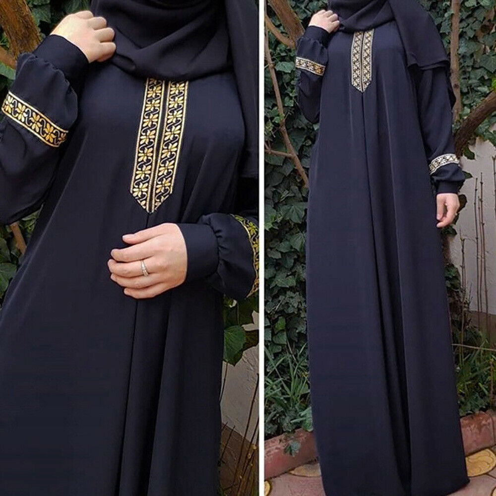 VLOVELAW Cross Border New Wish  Ethnic Style Webbing Loose Long Dress plus Size Dress Women