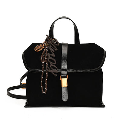 VLOVELAW 2025 Hand carry fashion briefcase women's Korean version ins trendy versatile shoulder bag popular new niche high-end messenger bag