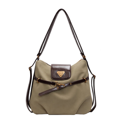VLOVELAW 2025 Casual commuting retro matte large-capacity bag women's popular new fashion double shoulder back bag single shoulder tote bag