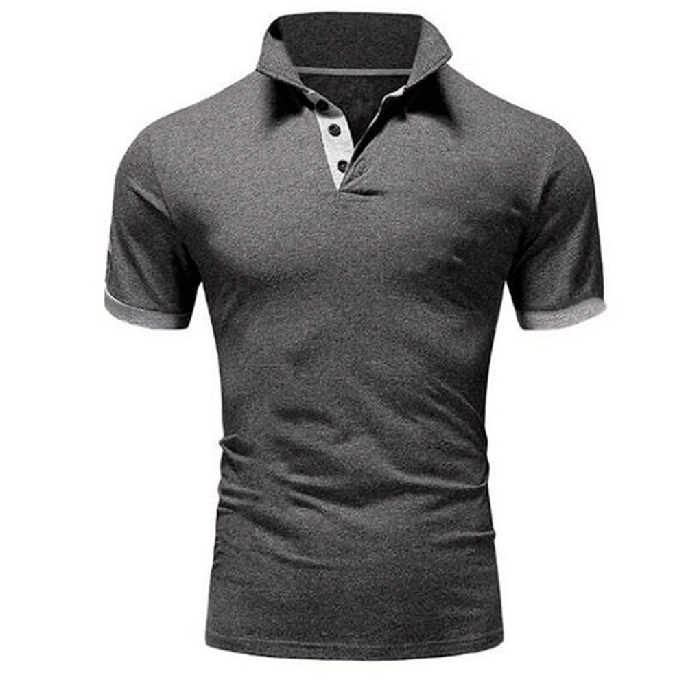VLOVELAW 2025 Men's Polo Shirt Korean Version  Spring/Summer Slim-fit Fashion Short Sleeve Polo Shirt, Youth Casual Lapel T-Shirt Men's Wear