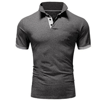 VLOVELAW 2025 Men's Polo Shirt Korean Version  Spring/Summer Slim-fit Fashion Short Sleeve Polo Shirt, Youth Casual Lapel T-Shirt Men's Wear