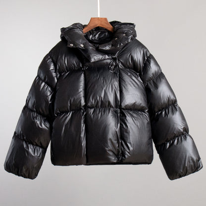 KKBOXLY 2025 cotton-padded clothes New winter women's bread clothes cotton-padded jackets trendy personalized street short hooded cotton-padded jackets