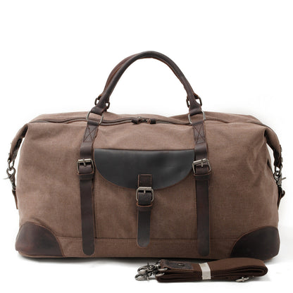VLOVELAW 2025 Muchuan cloth bag large capacity canvas handbag messenger men's bag luggage bag mad horse leather travel bag household leisure simple