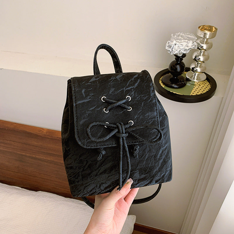 VLOVELAW 2025 Niche design bag popular new versatile chain backpack women's portable bucket bag premium sense going out backpack