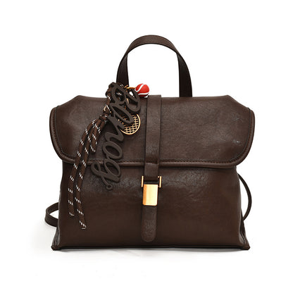 VLOVELAW 2025 Hand carry fashion briefcase women's Korean version ins trendy versatile shoulder bag popular new niche high-end messenger bag