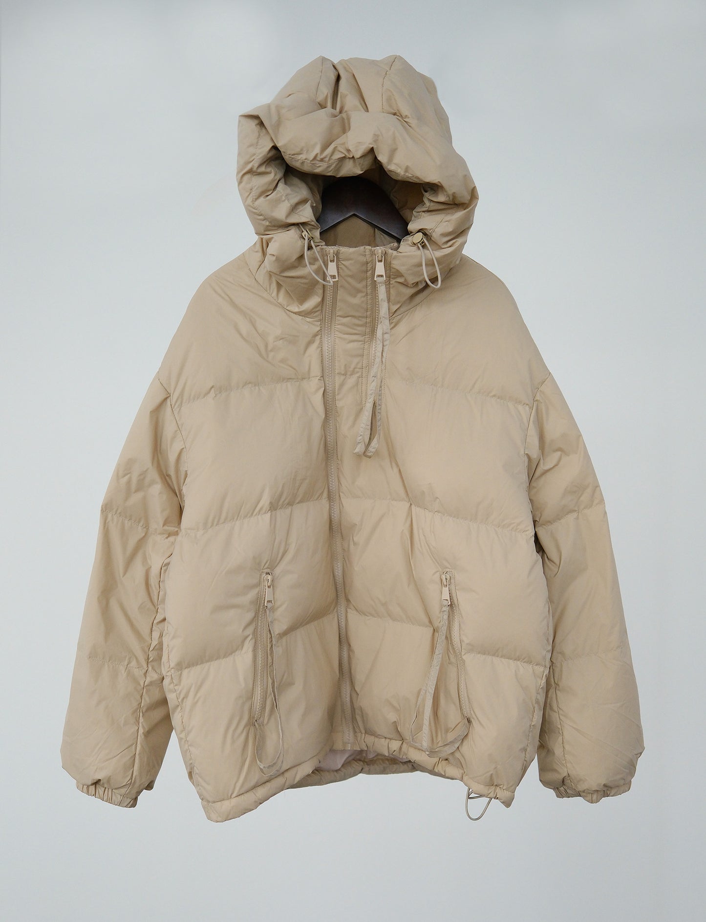 Winter light sports hooded thickened down jacket literary and leisure Hong Kong style warm clouds white duck down jacket W22399