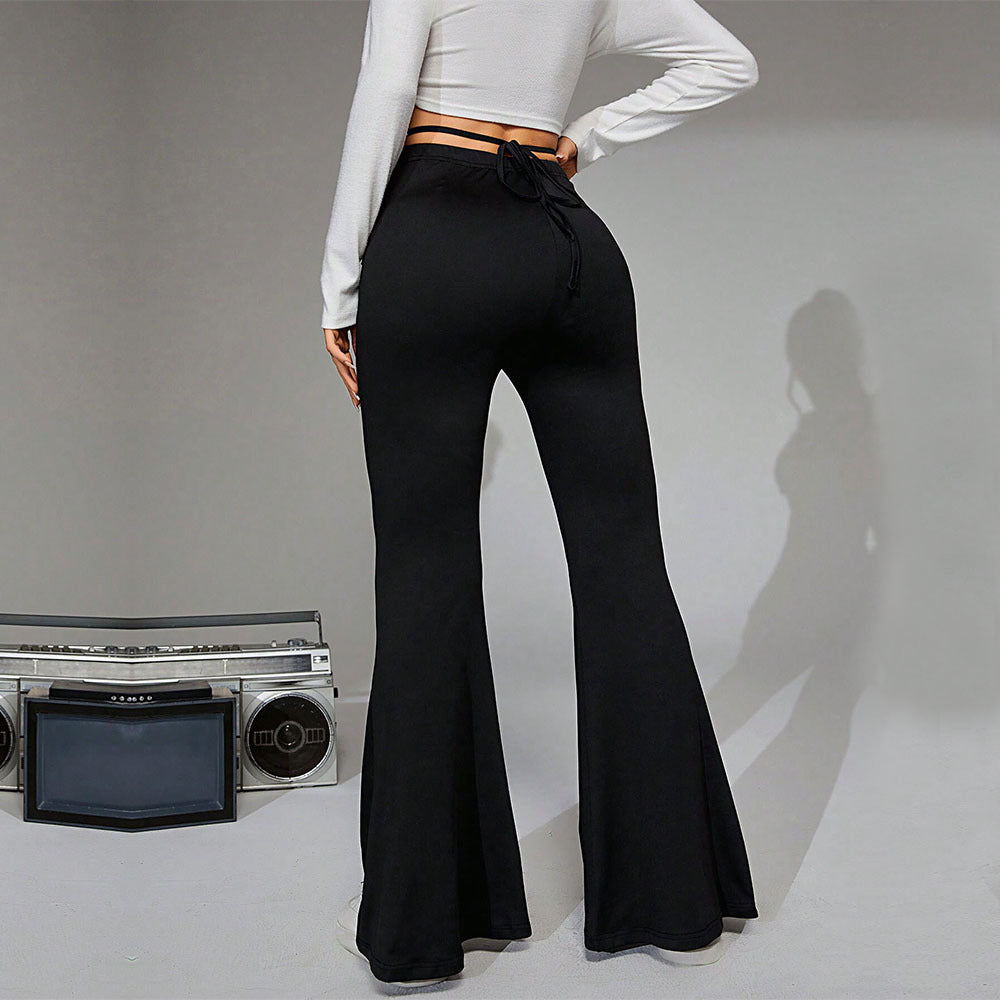 Hot Sale Women's Clothing in International Station Elegant Casual Pants Autumn and Winter High Waist Dropping Sense Slim Skinny Wide Leg Pants