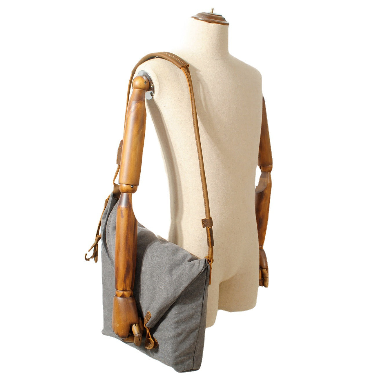 VLOVELAW 2025 Muchuan canvas women's bag shoulder bag messenger bag retro literary cloth bag trendy men's and women's canvas bag commuter