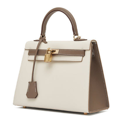 VLOVELAW 2025 Manufacturer wholesale palm print leather second generation Kelly contrasting bag shoulder quality women's bag crossbody versatile ins handbag