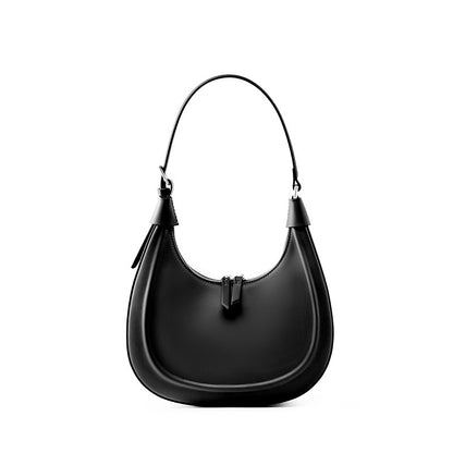 VLOVELAW 2025 Internet celebrity high-end cowhide half-moon bag fashion crescent armpit bag popular new leather casual shoulder messenger bag