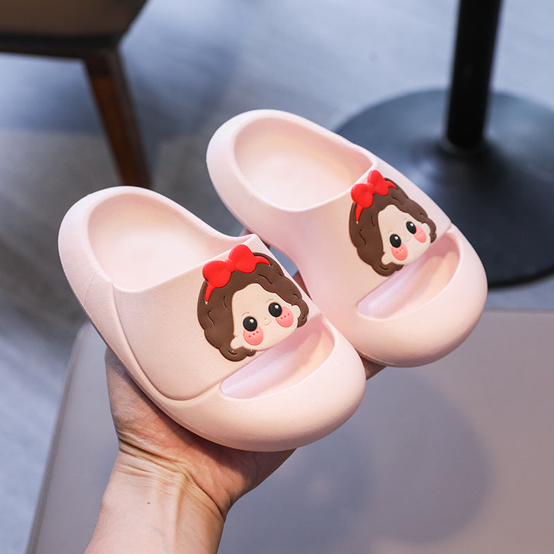 VLOVELAW Children's Slippers Summer Female Parent-Child New Princess Bowknot Cartoon Indoor Bathroom Outdoor Non-Slip Girls Sandals