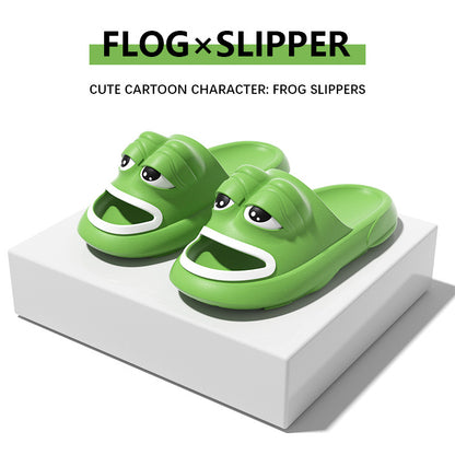 VLOVELAW [Source Factory] Cross-Border Frog Slippers Summer Boys and Girls Special Internet Celebrity Foreign Trade Eva Sandals