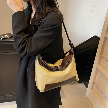 VLOVELAW 2025 Fashion casual versatile shoulder bag popular new niche design retro trend matte premium texture messenger bag