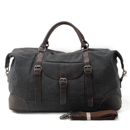 VLOVELAW 2025 Muchuan cloth bag large capacity canvas handbag messenger men's bag luggage bag mad horse leather travel bag household leisure simple