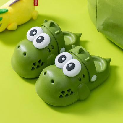 VLOVELAW Dinosaur Cute Children's Slippers Boys and Girls Summer Indoor and Outdoor Non-Slip Wear-Resistant Home Sandals Hole Shoes Cute