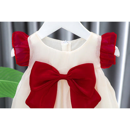 Little Girl Summer Cute One Year Old Celebration Dress Baby Summer Western Style Fashion 1 Princess Dress Girl Dress