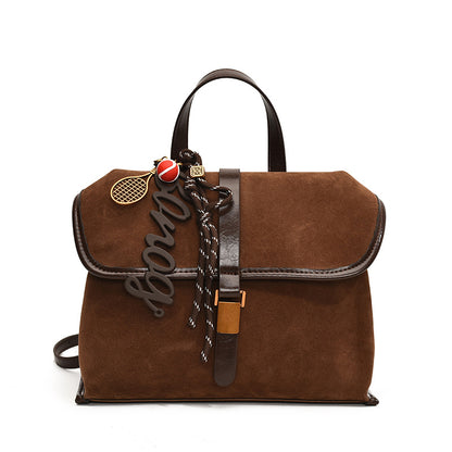VLOVELAW 2025 Hand carry fashion briefcase women's Korean version ins trendy versatile shoulder bag popular new niche high-end messenger bag