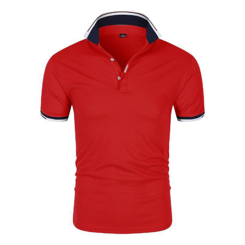 VLOVELAW 2025 Factory direct sales fashion jacquard bilateral T-shirt polo black and white solid color short-sleeved summer advertising shirt can print logo